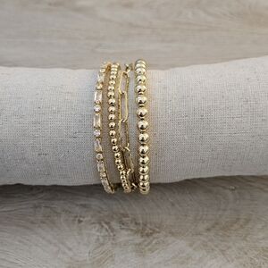 Victoria Emerson Carolina Gold Stacker Bracelet